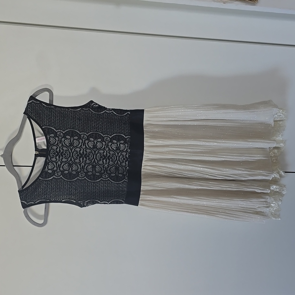 Xhilaration Black and White Lace Dress